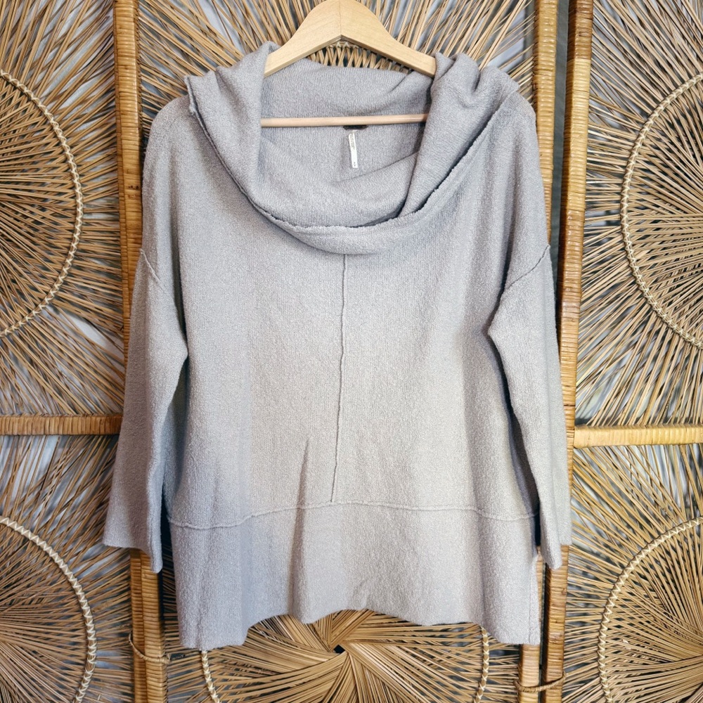 Free People Tan Taupe Sweater SZ S